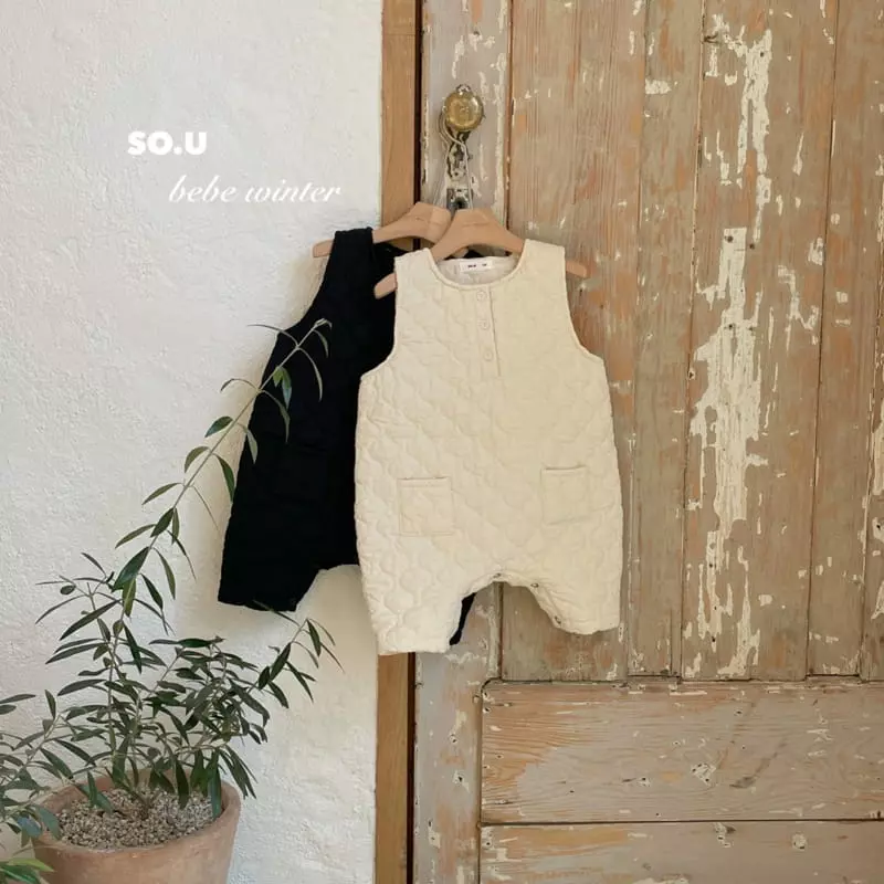 So U - Korean Children Fashion - #childofig - Quilting Bodysuit - 5