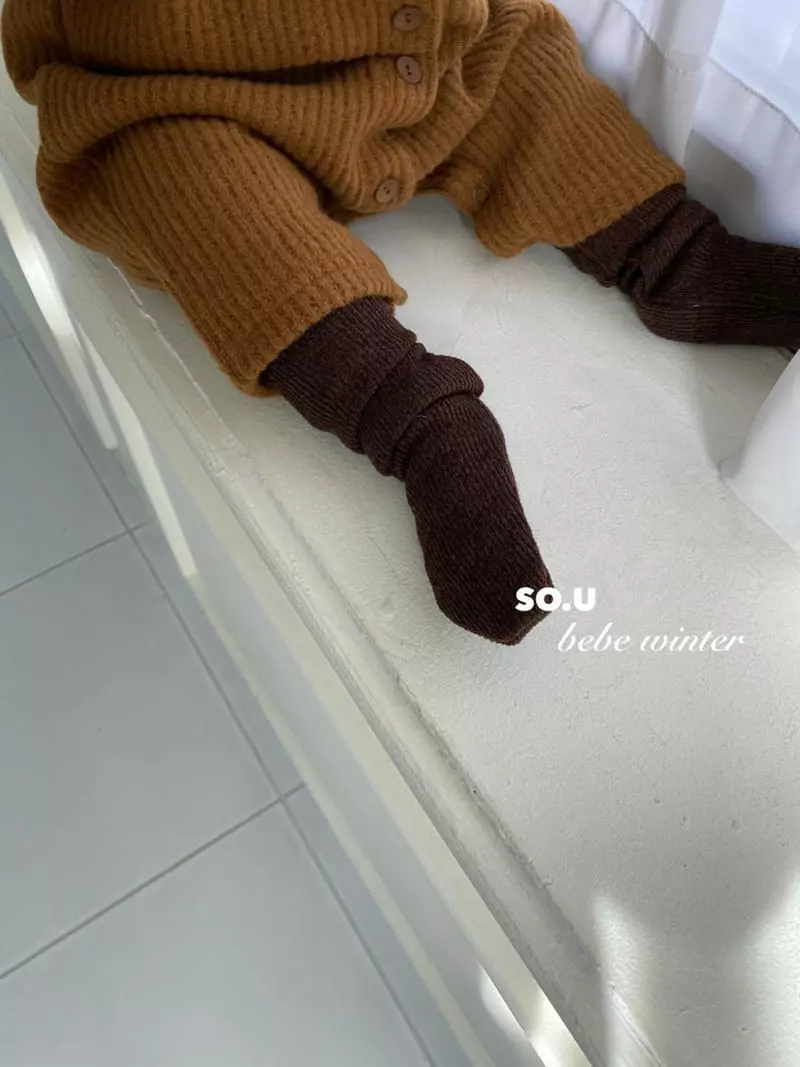 So U - Korean Children Fashion - #childofig - Knit Knee Socks - 2