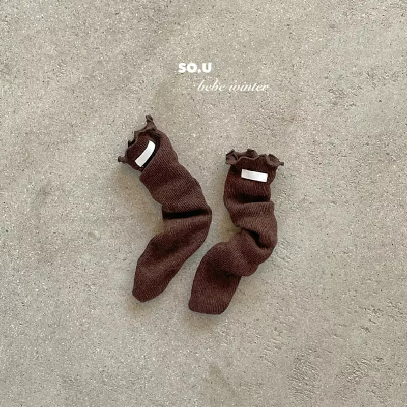 So U - Korean Children Fashion - #childrensboutique - Knit Knee Socks - 3