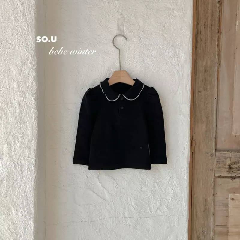 So U - Korean Children Fashion - #designkidswear - Collar Puff Tee - 2
