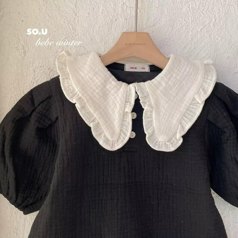 So U - Korean Children Fashion - #discoveringself - Color Collar One-piece - 9