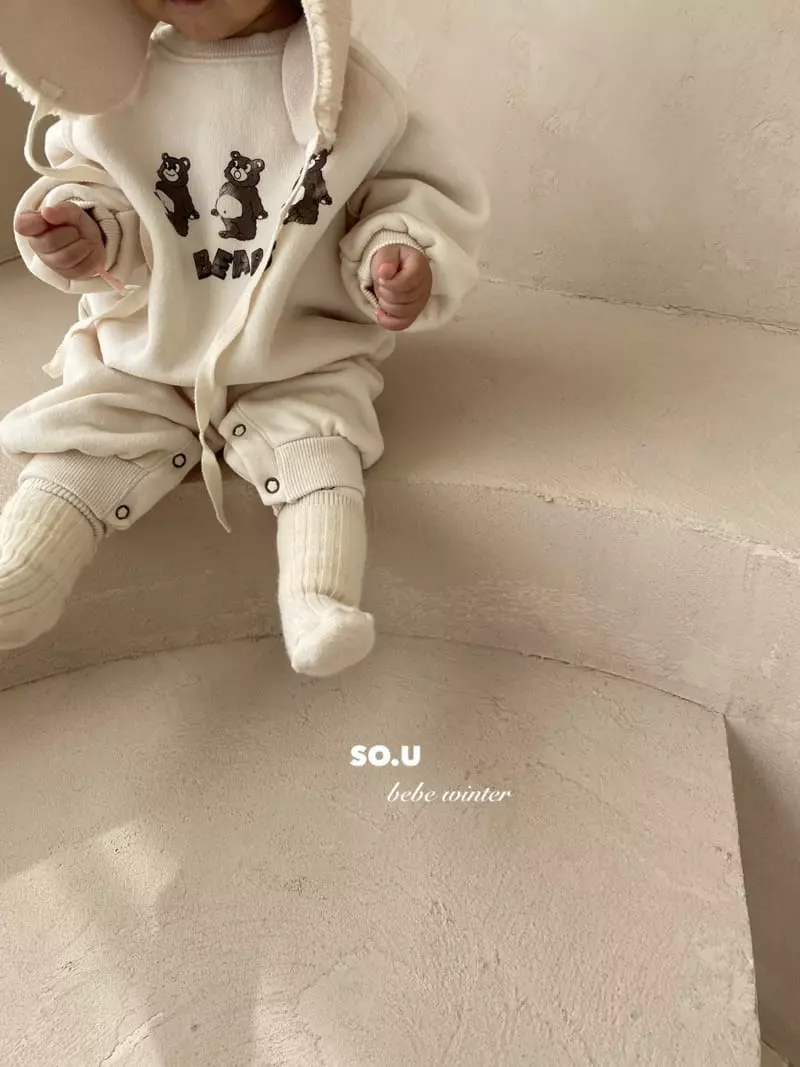 So U - Korean Children Fashion - #discoveringself - Bear BOdysuit - 10