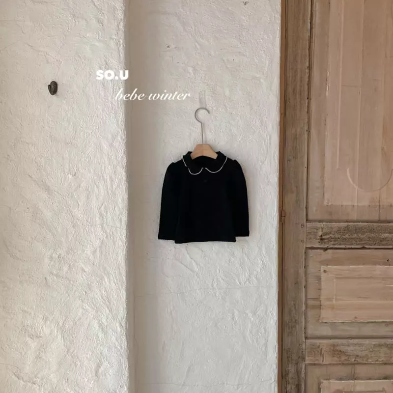 So U - Korean Children Fashion - #discoveringself - Collar Puff Tee - 4