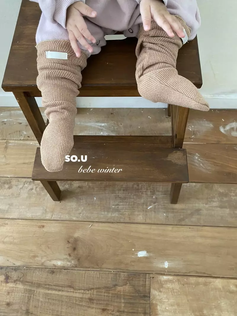 So U - Korean Children Fashion - #fashionkids - Knit Knee Socks - 6