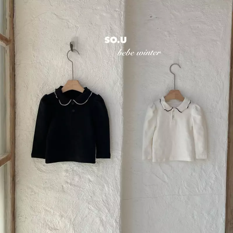 So U - Korean Children Fashion - #kidsstore - Collar Puff Tee - 6