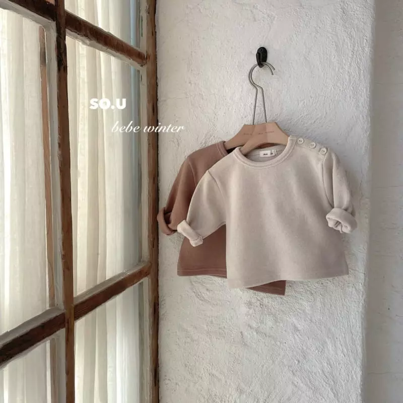 So U - Korean Children Fashion - #kidsshorts - Shoulder Button Tee - 4