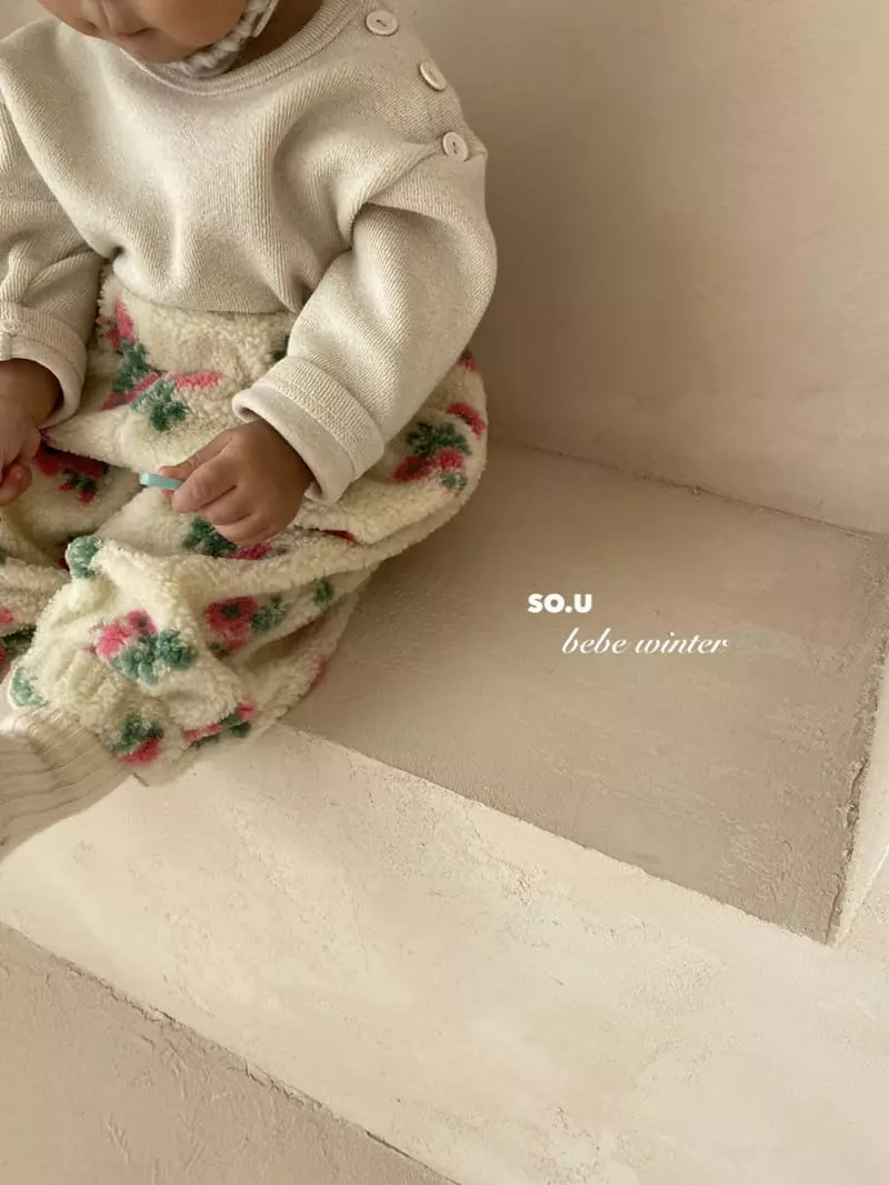 So U - Korean Children Fashion - #kidsstore - Moncle Flower Pants - 2
