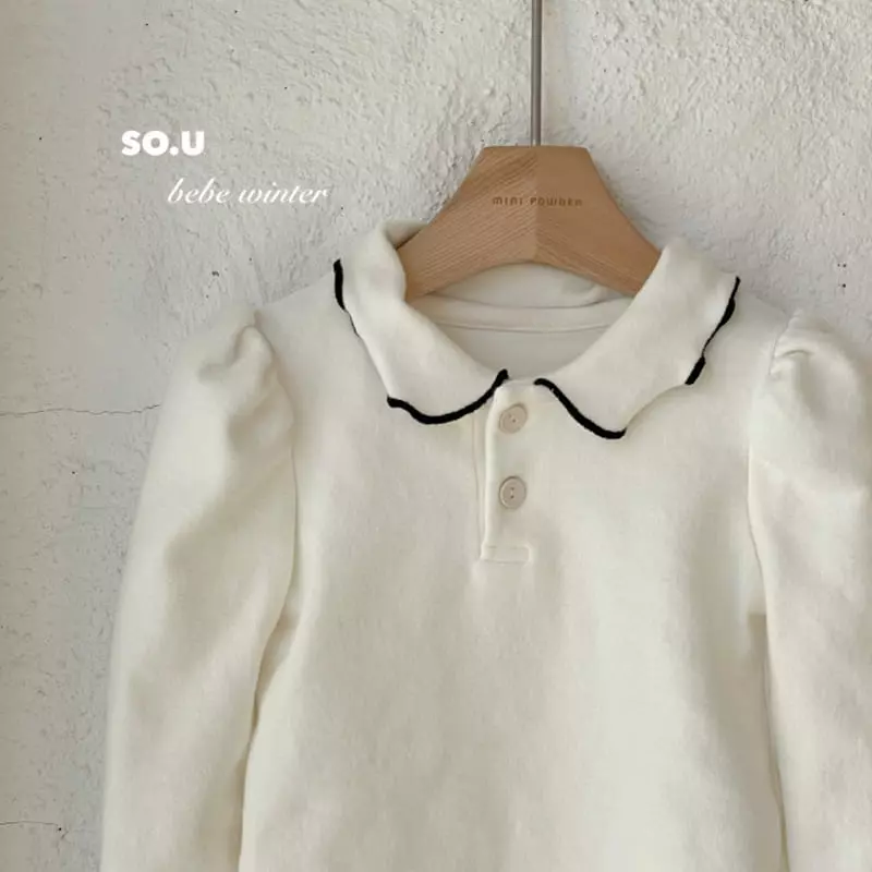 So U - Korean Children Fashion - #littlefashionista - Collar Puff Tee - 9