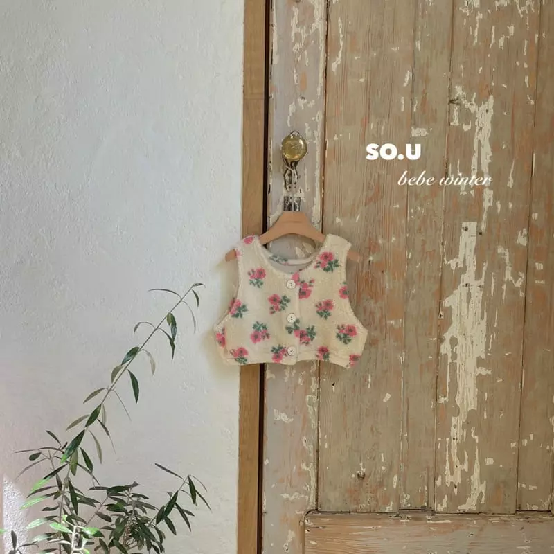 So U - Korean Children Fashion - #Kfashion4kids - Moncle Flower Vest - 4
