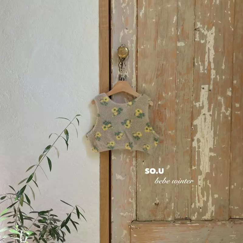 So U - Korean Children Fashion - #magicofchildhood - Moncle Flower Vest - 5