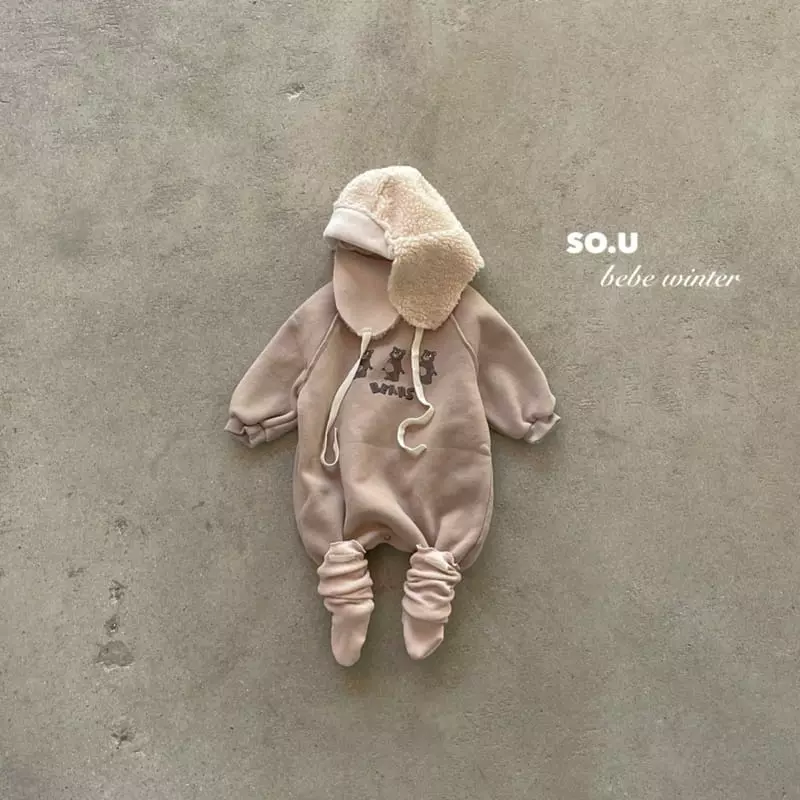So U - Korean Children Fashion - #magicofchildhood - Bear BOdysuit - 3