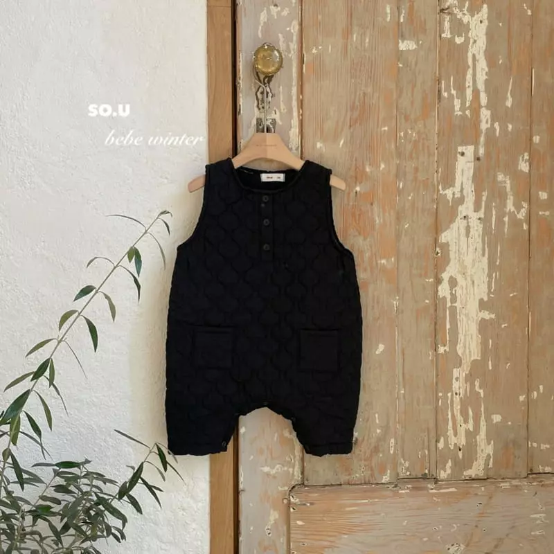 So U - Korean Children Fashion - #magicofchildhood - Quilting Bodysuit
