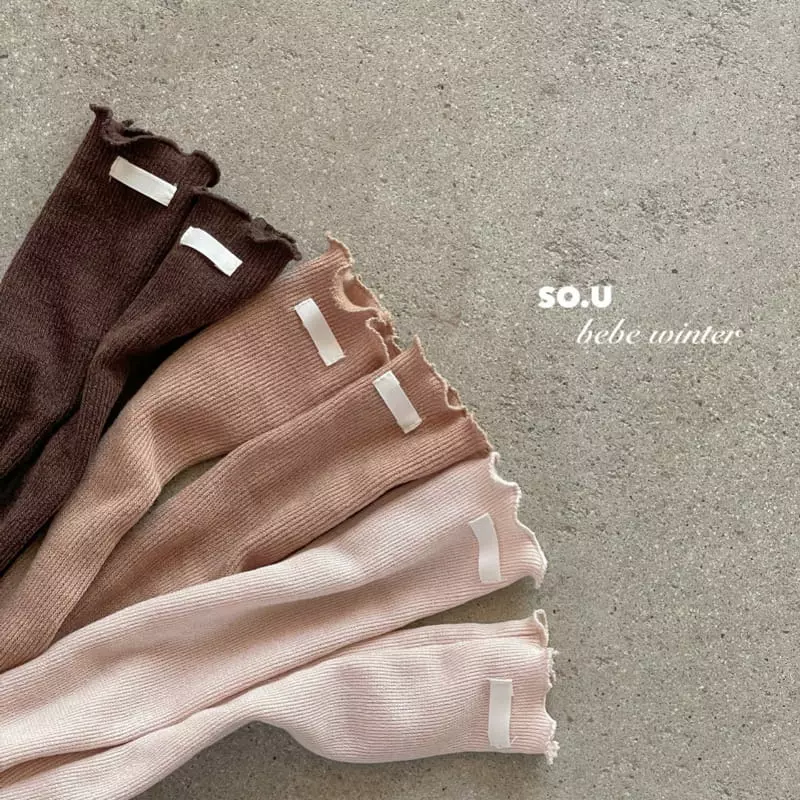 So U - Korean Children Fashion - #magicofchildhood - Knit Knee Socks - 12