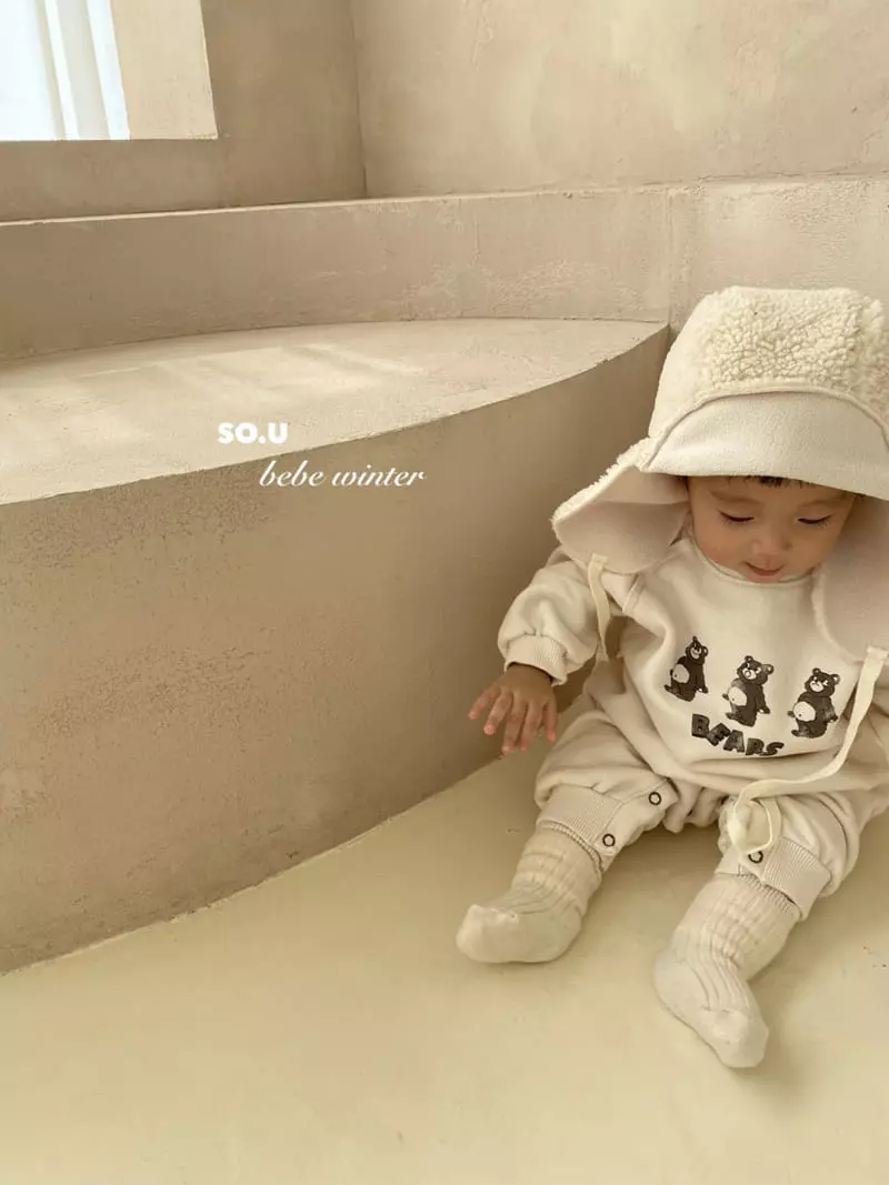 So U - Korean Children Fashion - #magicofchildhood - Bear BOdysuit - 4