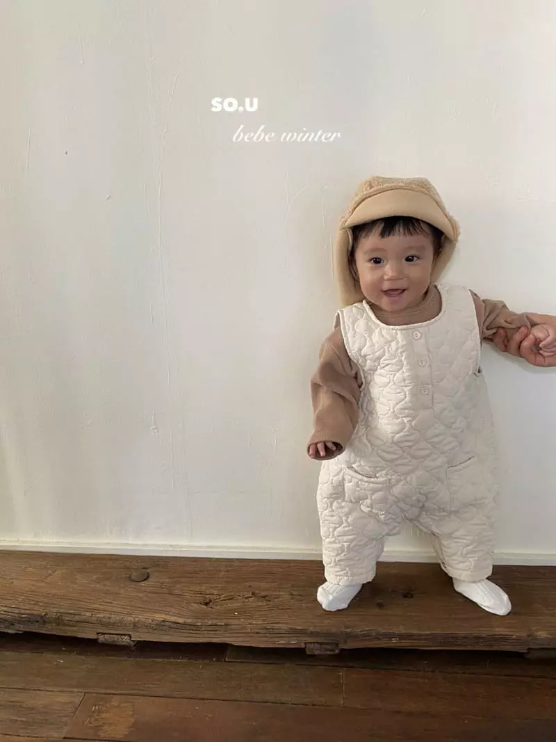So U - Korean Children Fashion - #prettylittlegirls - Quilting Bodysuit - 3