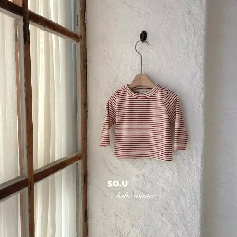 So U - Korean Children Fashion - #toddlerclothing - Bebe Stripes Tee - 4