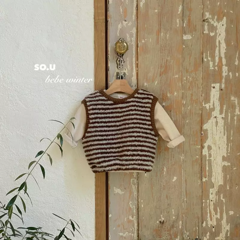 So U - Korean Children Fashion - #stylishchildhood - Bbogle Vest - 2