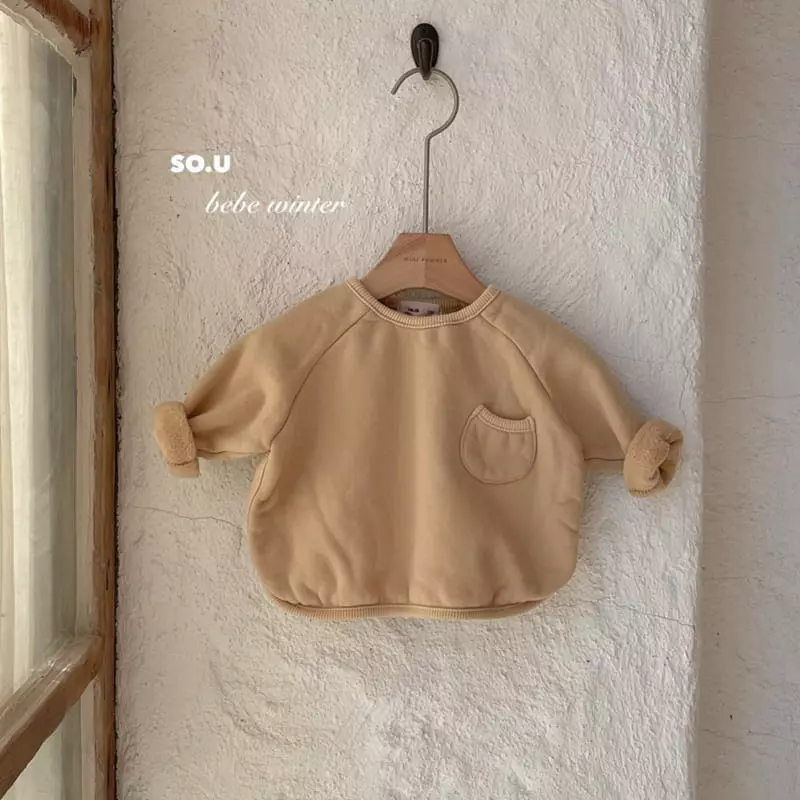 So U - Korean Children Fashion - #todddlerfashion - Piping Pocket Tee