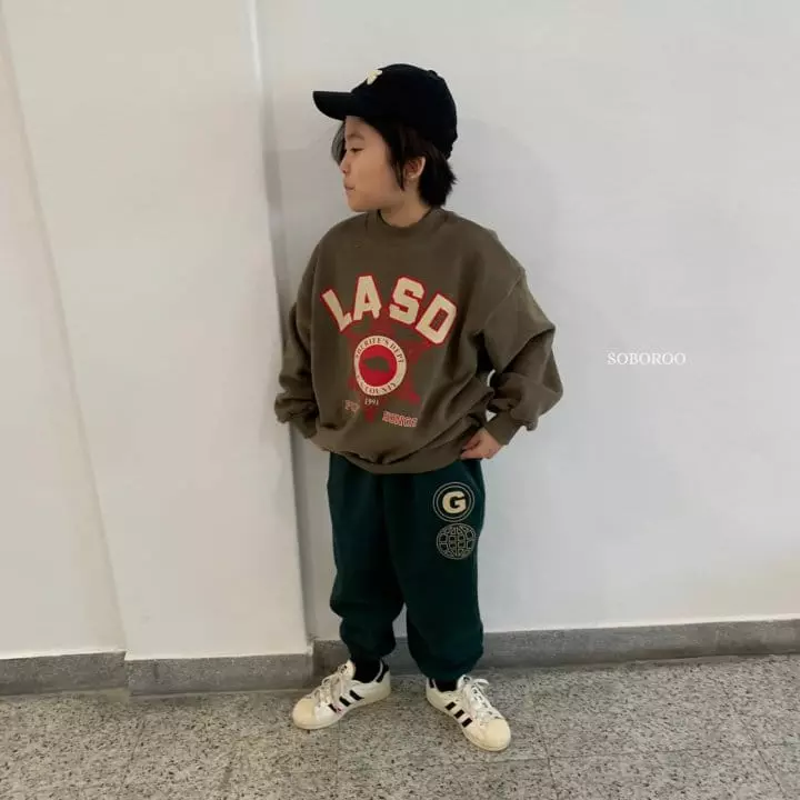 Soboroo - Korean Children Fashion - #kidsshorts - LA Sweatshirt - 2