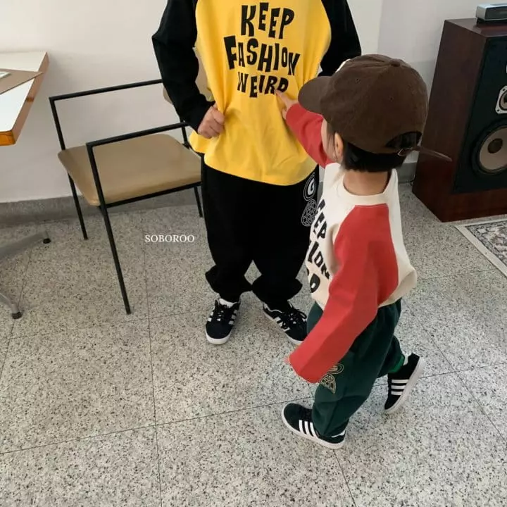 Soboroo - Korean Children Fashion - #kidsshorts - Keep Raglan Tee