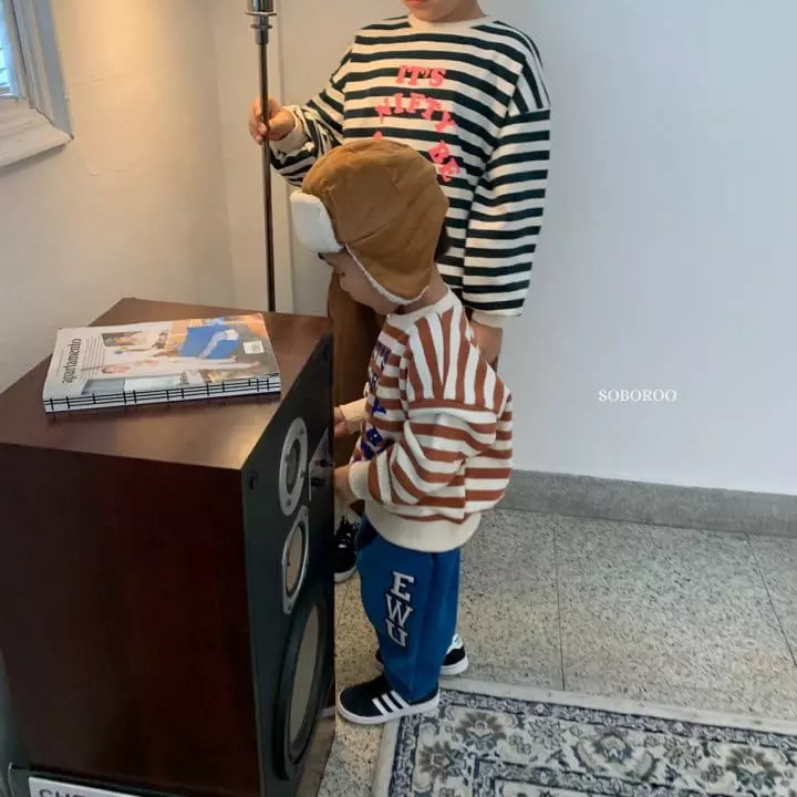 Soboroo - Korean Children Fashion - #kidsstore - 50 Stripes Sweatshirt