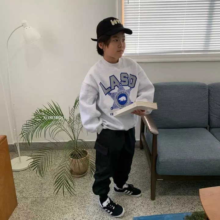 Soboroo - Korean Children Fashion - #littlefashionista - LA Sweatshirt - 6
