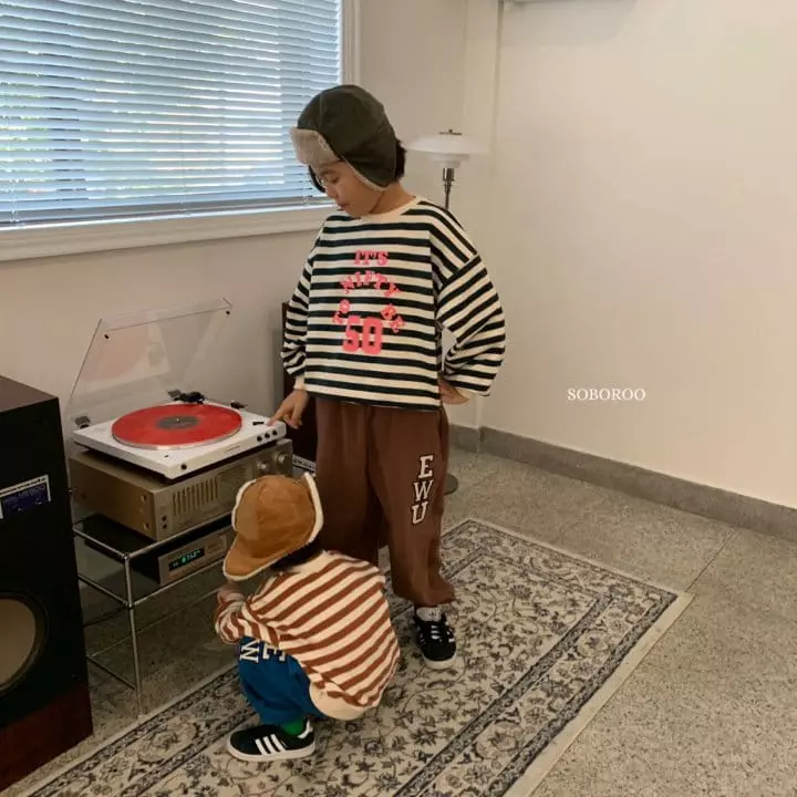 Soboroo - Korean Children Fashion - #magicofchildhood - 50 Stripes Sweatshirt - 5