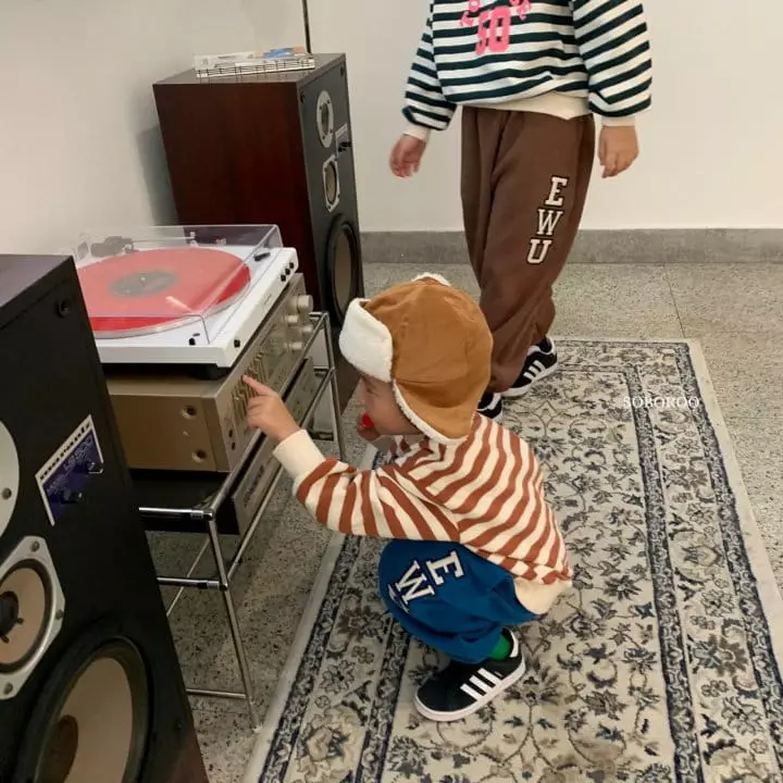Soboroo - Korean Children Fashion - #toddlerclothing - 50 Stripes Sweatshirt - 9