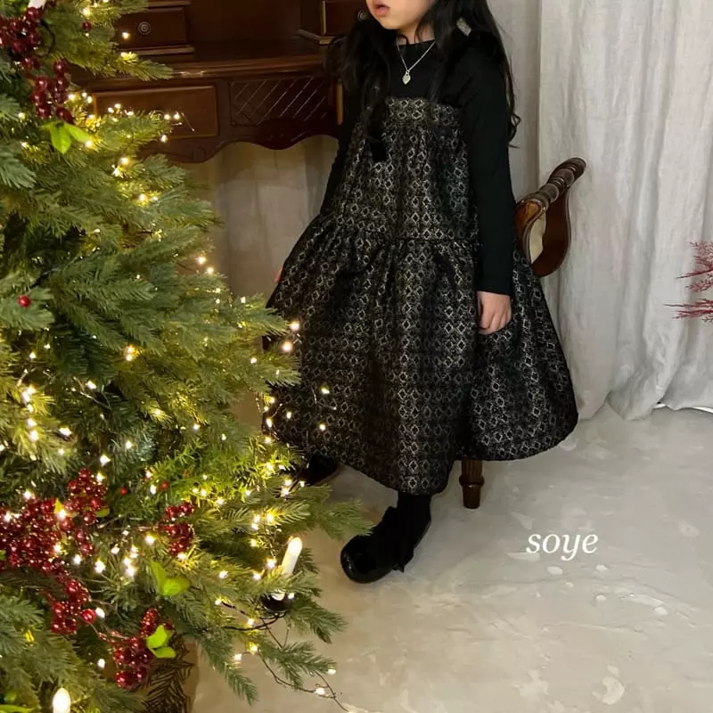 Soye - Korean Children Fashion - #designkidswear - Velvet Ribbon One-piece - 6