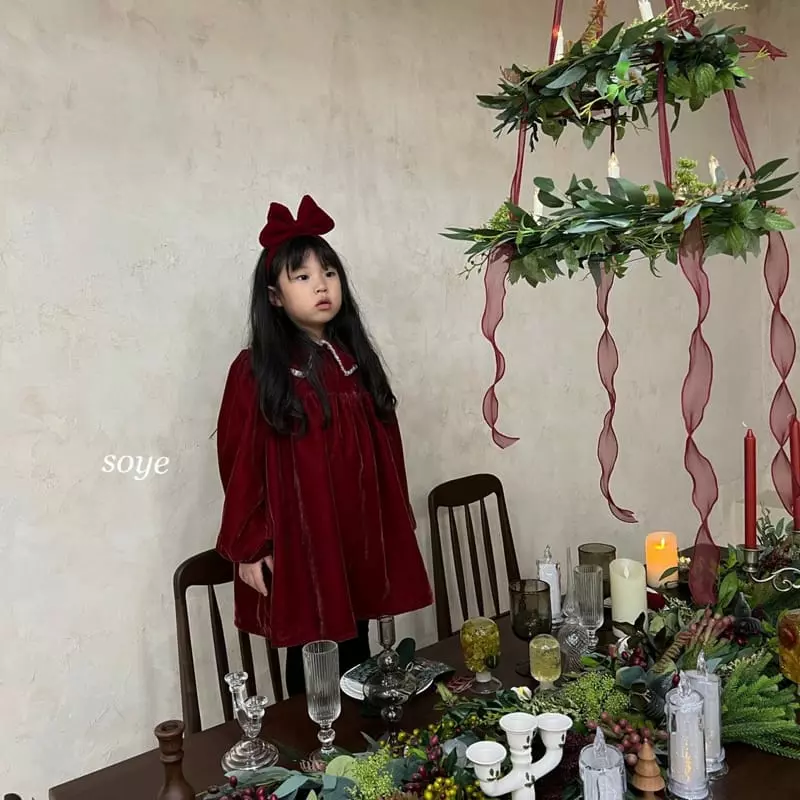 Soye - Korean Children Fashion - #discoveringself - Velvet One-piece - 5