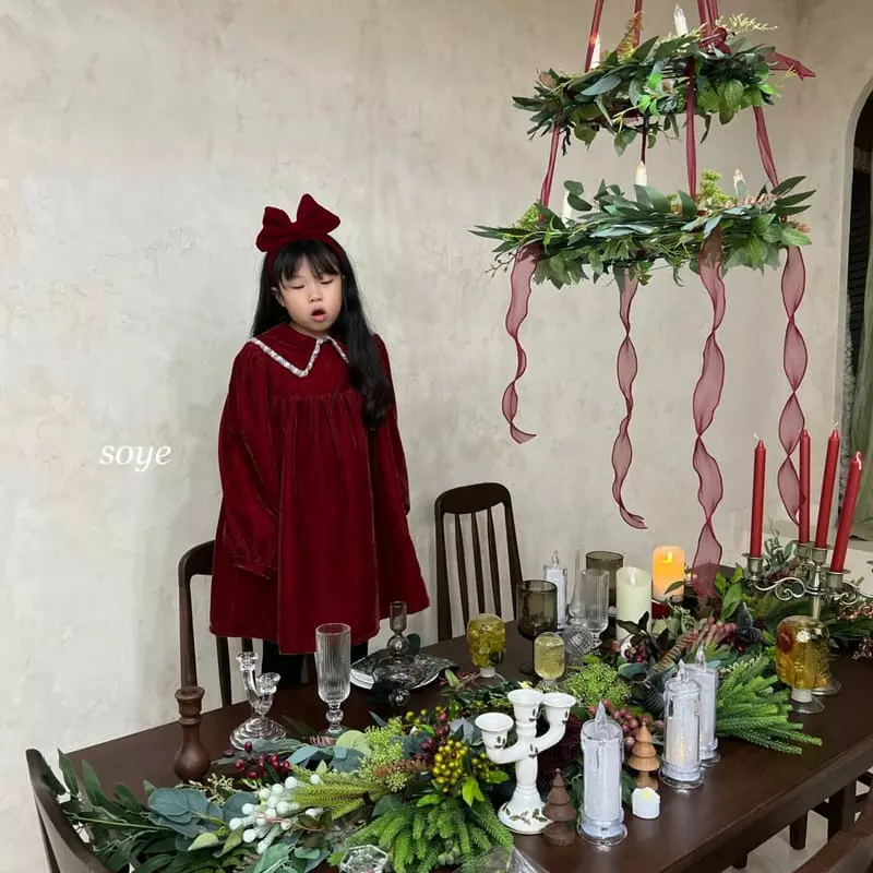 Soye - Korean Children Fashion - #fashionkids - Velvet One-piece - 6