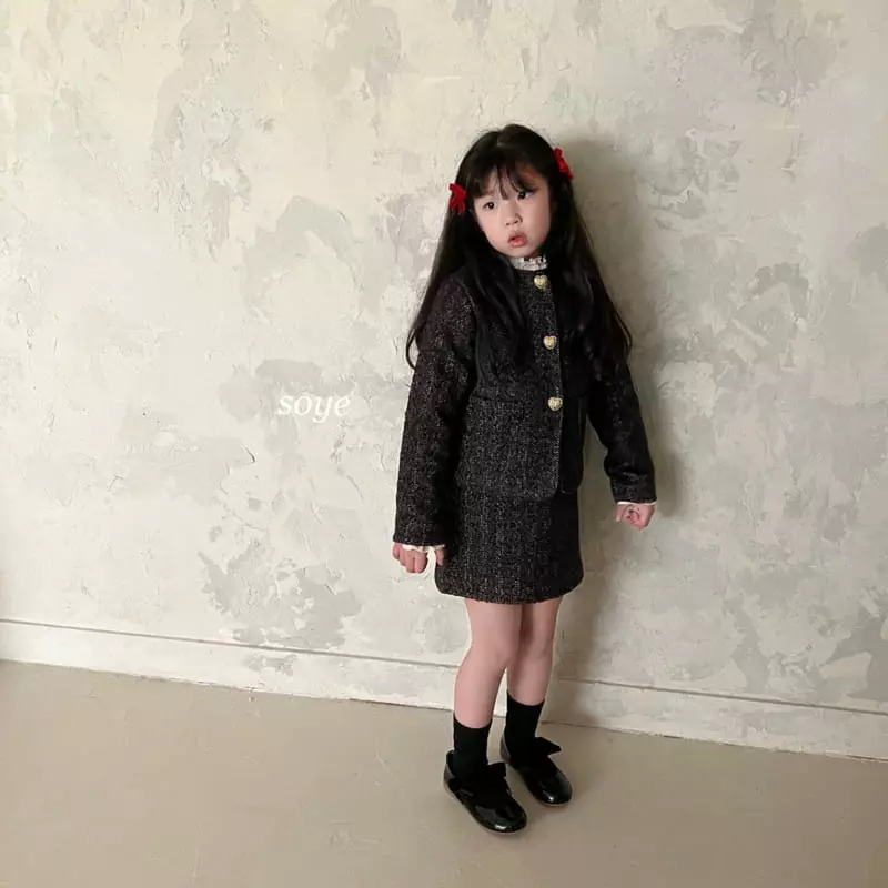 Soye - Korean Children Fashion - #kidsshorts - Love Me Herringbone Brown Top Bottom Set - 6