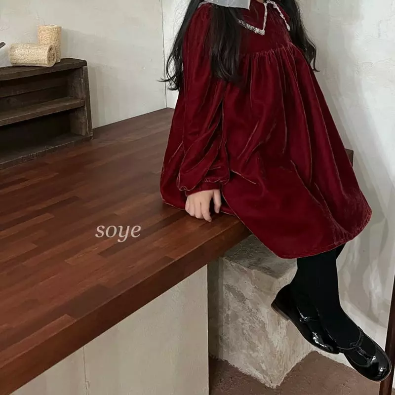 Soye - Korean Children Fashion - #kidzfashiontrend - Velvet One-piece - 9