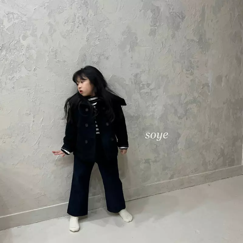 Soye - Korean Children Fashion - #littlefashionista - Camel Stripes Half Turtleneck Tee - 6