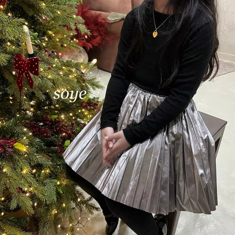 Soye - Korean Children Fashion - #stylishchildhood - Gloss Skirt - 6