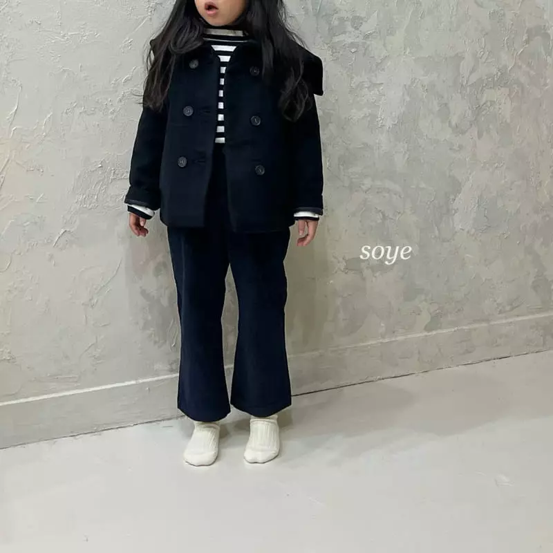 Soye - Korean Children Fashion - #toddlerclothing - Sailor Collar Coat - 7