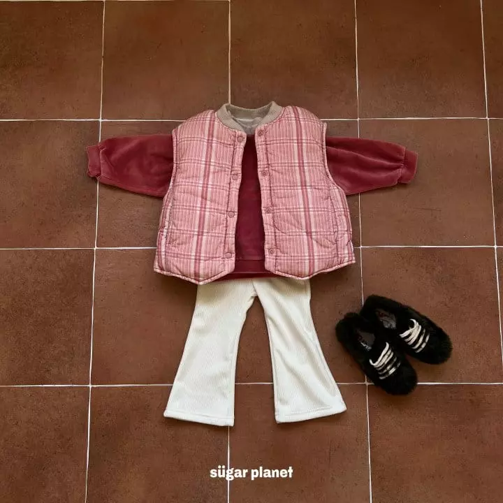 Sugar Planet - Korean Children Fashion - #Kfashion4kids - Big Check Vest - 5