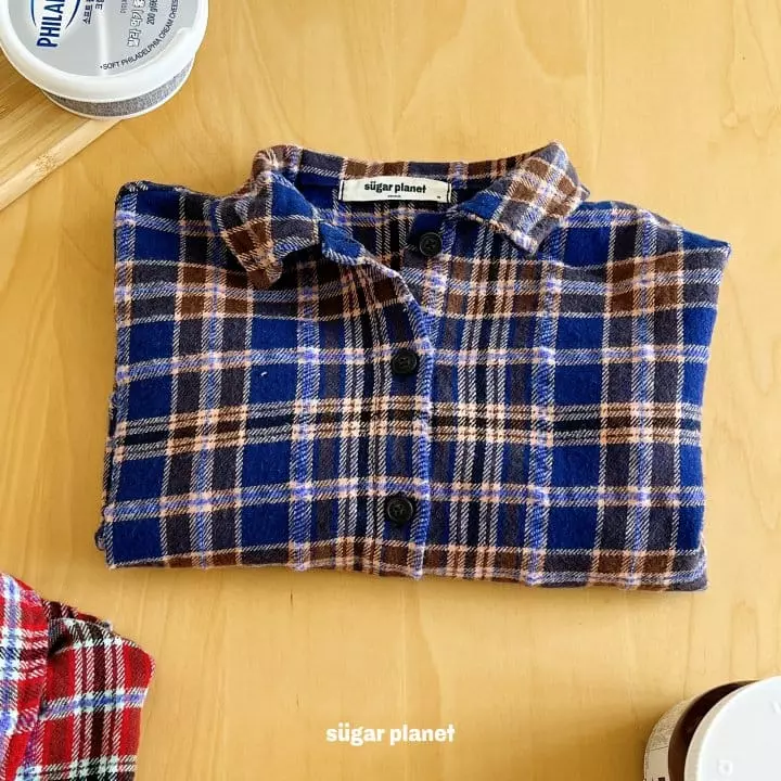 Sugar Planet - Korean Children Fashion - #childofig - Tree Check Shirt - 5