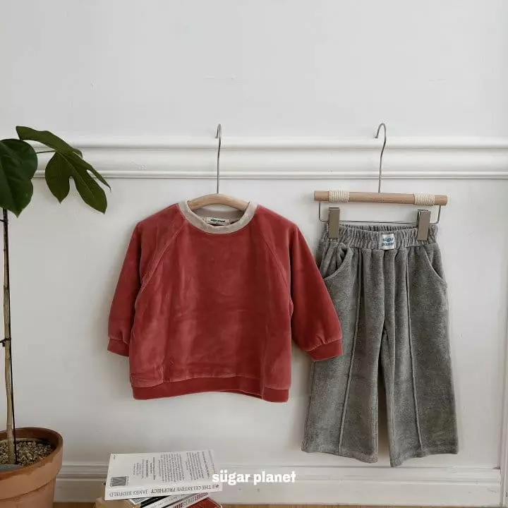 Sugar Planet - Korean Children Fashion - #childofig - Veloure Sweatshirt - 7