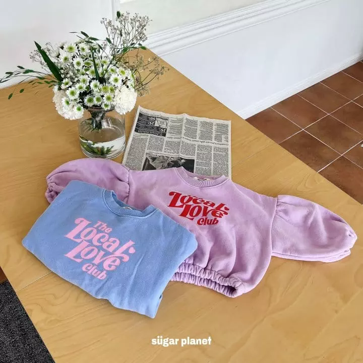 Sugar Planet - Korean Children Fashion - #designkidswear - Crop Big Puff Sweatshirt - 6