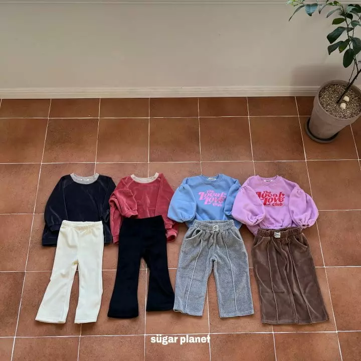Sugar Planet - Korean Children Fashion - #designkidswear - Veloure Sweatshirt - 10