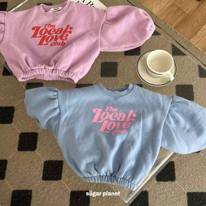 Sugar Planet - Korean Children Fashion - #discoveringself - Crop Big Puff Sweatshirt - 7