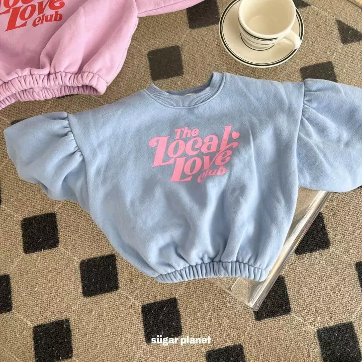 Sugar Planet - Korean Children Fashion - #fashionkids - Crop Big Puff Sweatshirt - 8