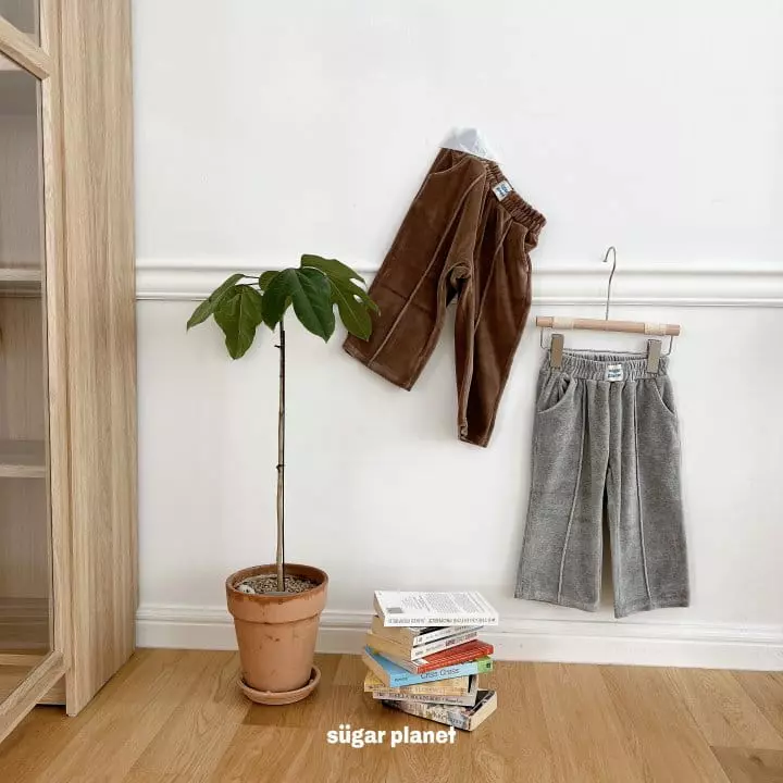Sugar Planet - Korean Children Fashion - #kidsstore - Veloure Boxer Pants - 2