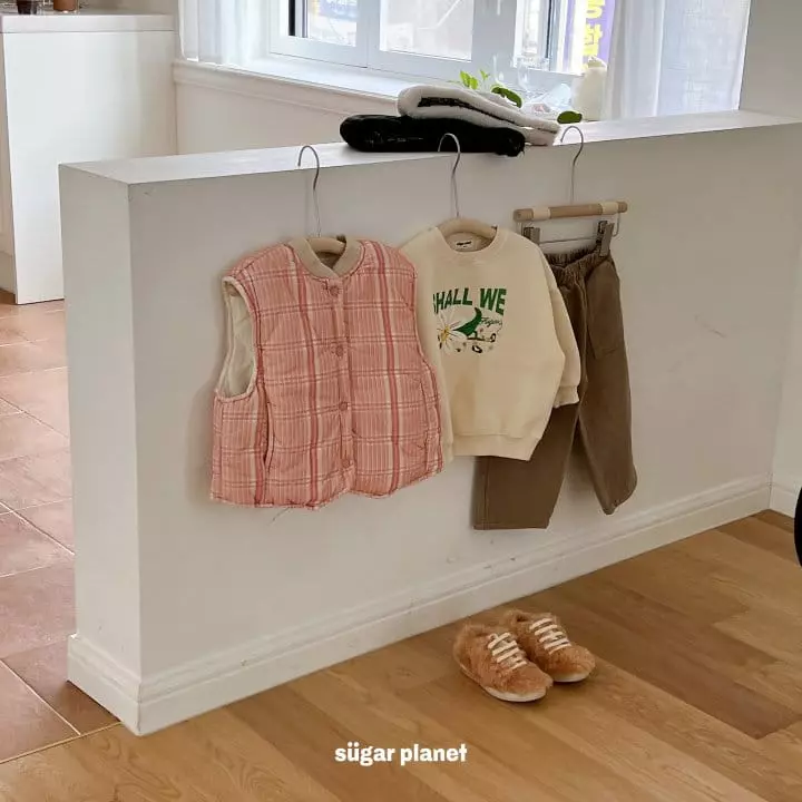 Sugar Planet - Korean Children Fashion - #kidsstore - Big Check Vest - 4