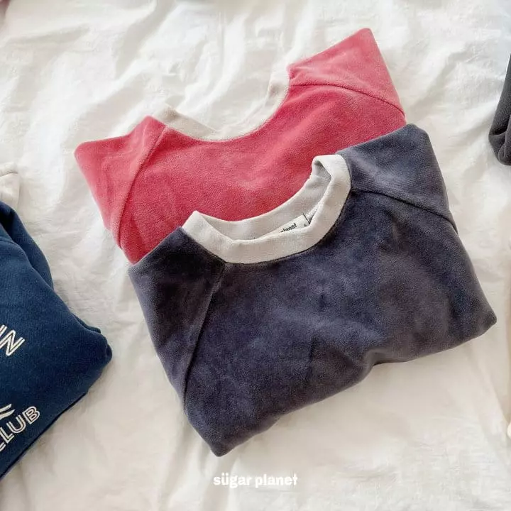 Sugar Planet - Korean Children Fashion - #kidzfashiontrend - Veloure Sweatshirt