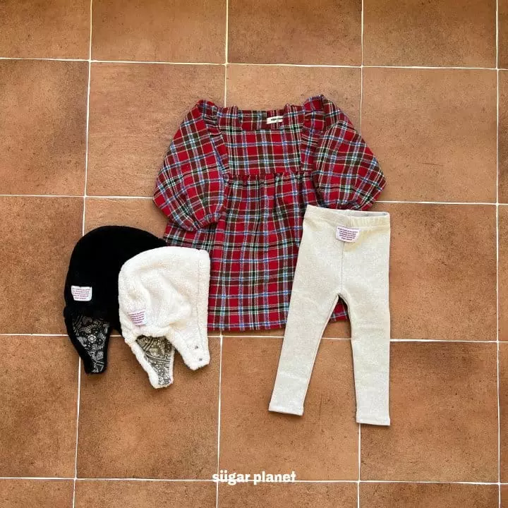 Sugar Planet - Korean Children Fashion - #Kfashion4kids - Tree Check One-piece - 4