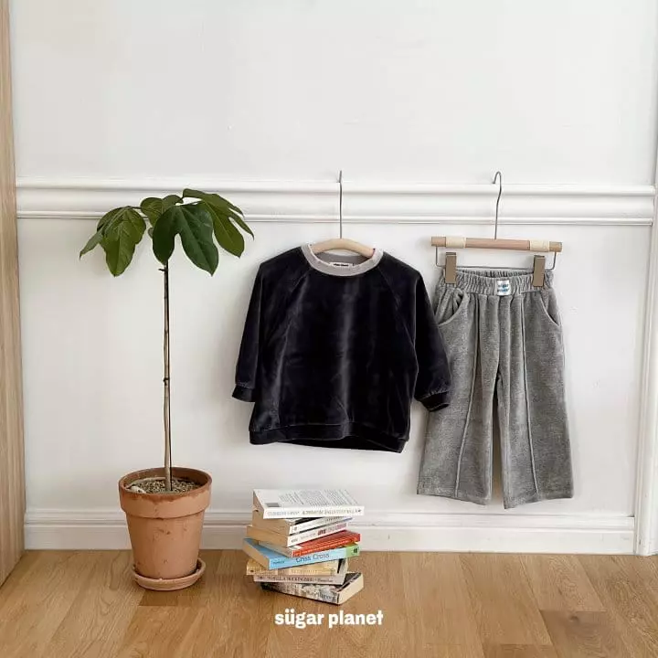 Sugar Planet - Korean Children Fashion - #littlefashionista - Veloure Sweatshirt - 4