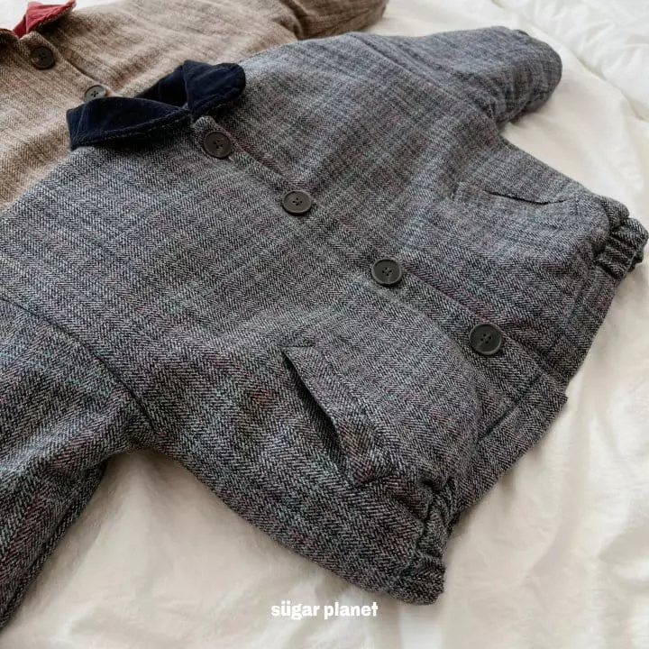 Sugar Planet - Korean Children Fashion - #minifashionista - Check Padding