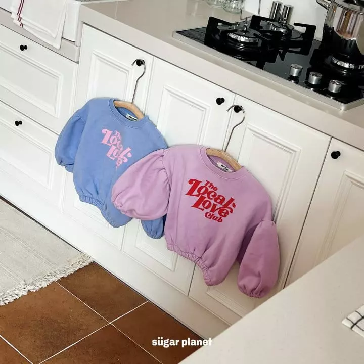 Sugar Planet - Korean Children Fashion - #todddlerfashion - Crop Big Puff Sweatshirt